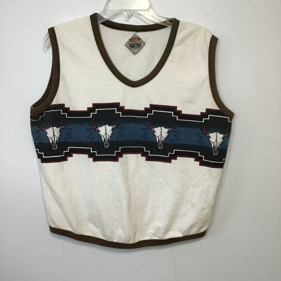 Cumberland Outfitters Western Graphic Sleeveless Top Size XL - Picture 5 of 12